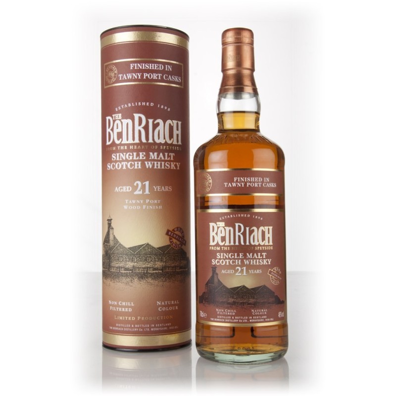 WHISKY BENRIACH PORT  21 YO 46 % CL 70