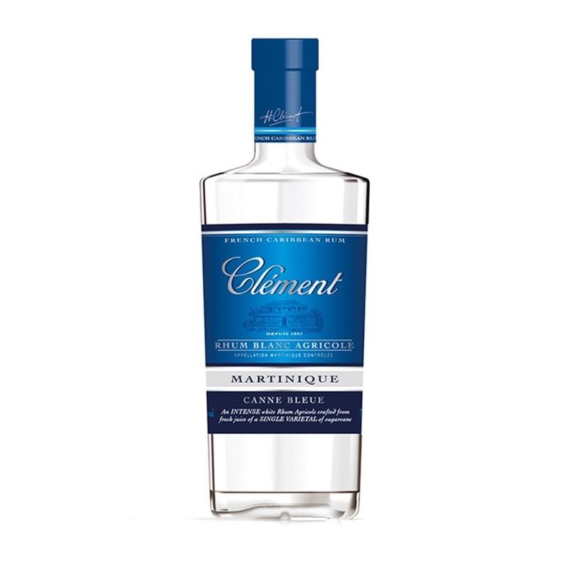 CLEMENT RHUM BLANC AGRICOLE CANNE BLEUE  CL 70