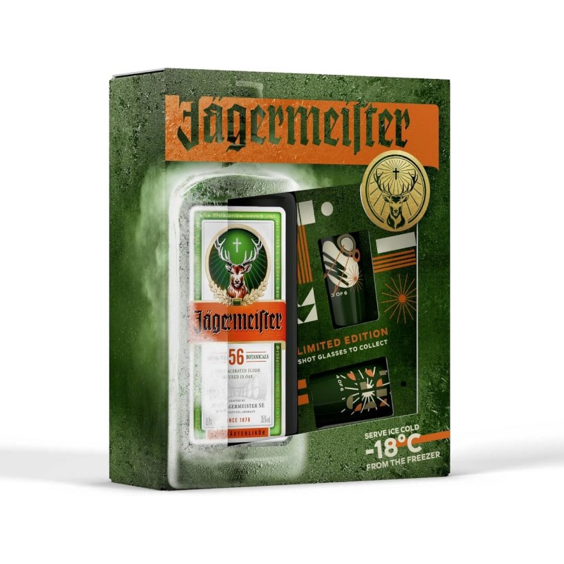 JAGERMEISTER PACK METAL SHOT 35° CL  70