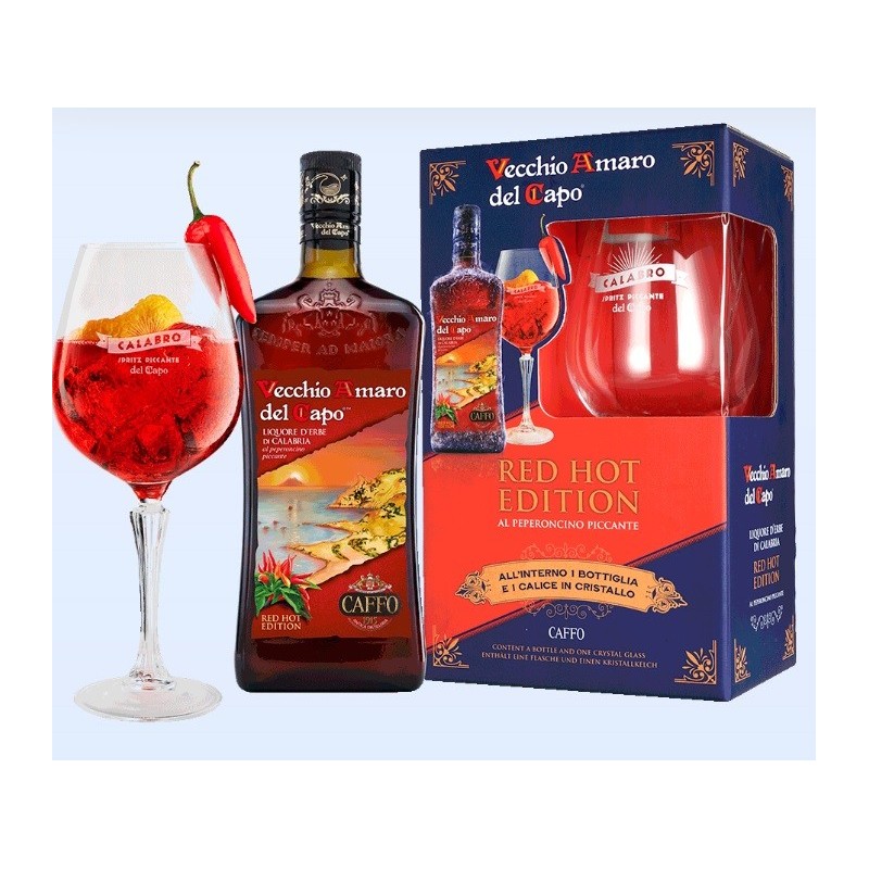 VECCHIO AMARO DEL CAPO RED HOT 35° CL70 + BICCH