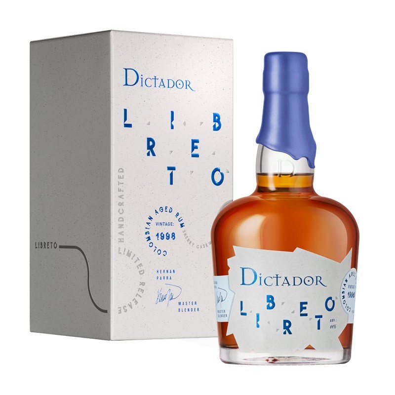 RUM DICTADOR LIBRETO SHERRY 1998 45° CL 70