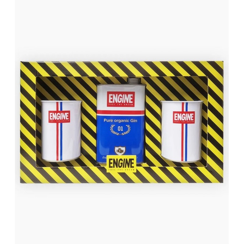 GIN ENGINE 42° cl 50 + 2 BICCHIERI