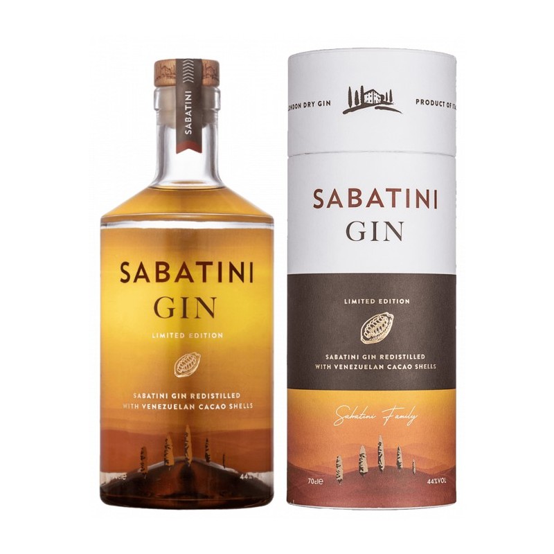 SABATINI GIN CACAO 43° CL 70  GIFT BOX