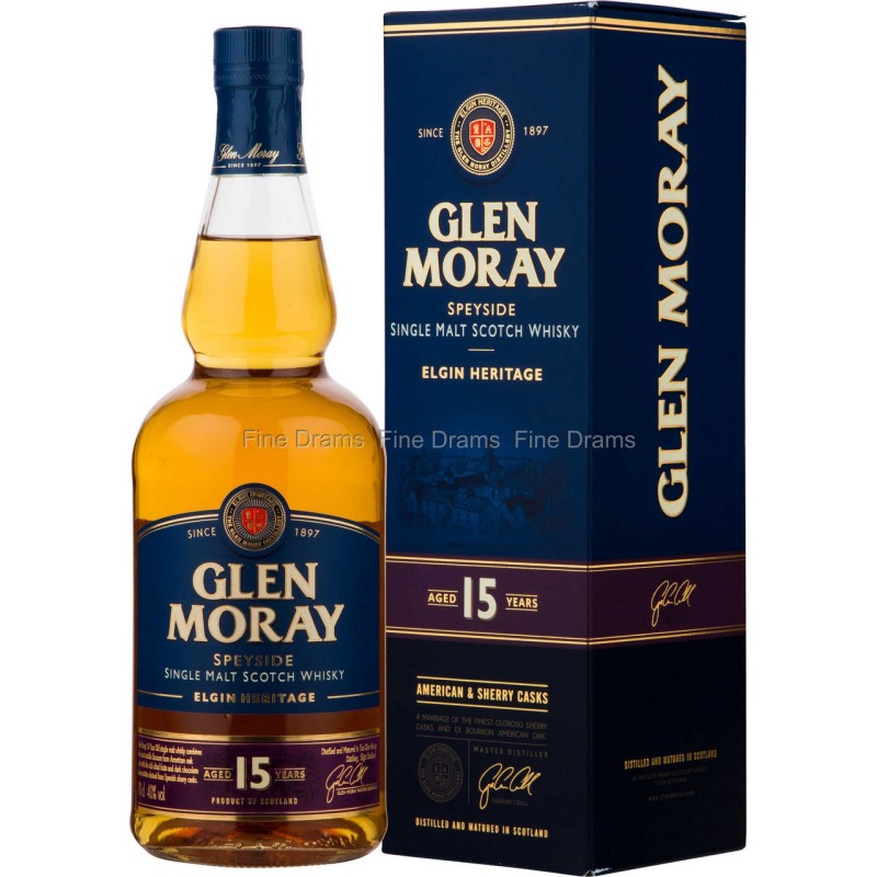 GLEN MORAY SHERRY CASK WHISKY 15 YO 40° CL 70