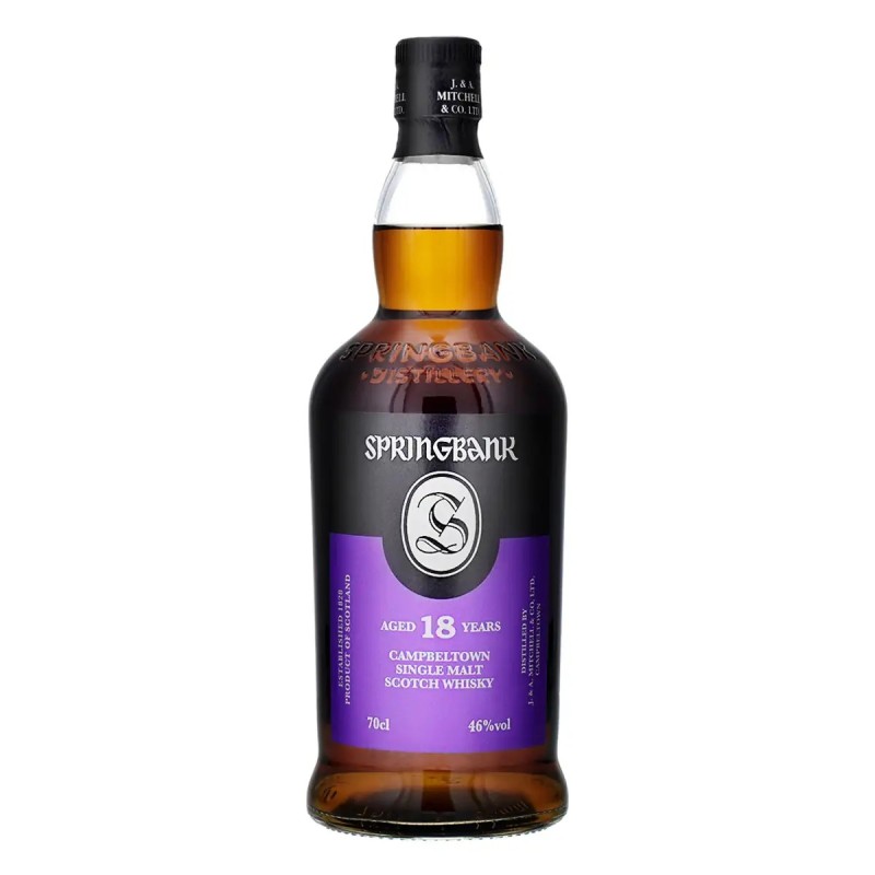 SPRINGBANK SINGLE MALT WHISKY 18YO 46°  CL70